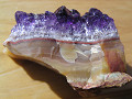 紫水晶の群晶原石