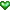 緑のハート　10*10ピクセル