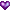 紫のハート　10*10ピクセル