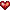 赤いハート／10*10ピクセル
