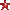 赤い星／10*10ピクセル